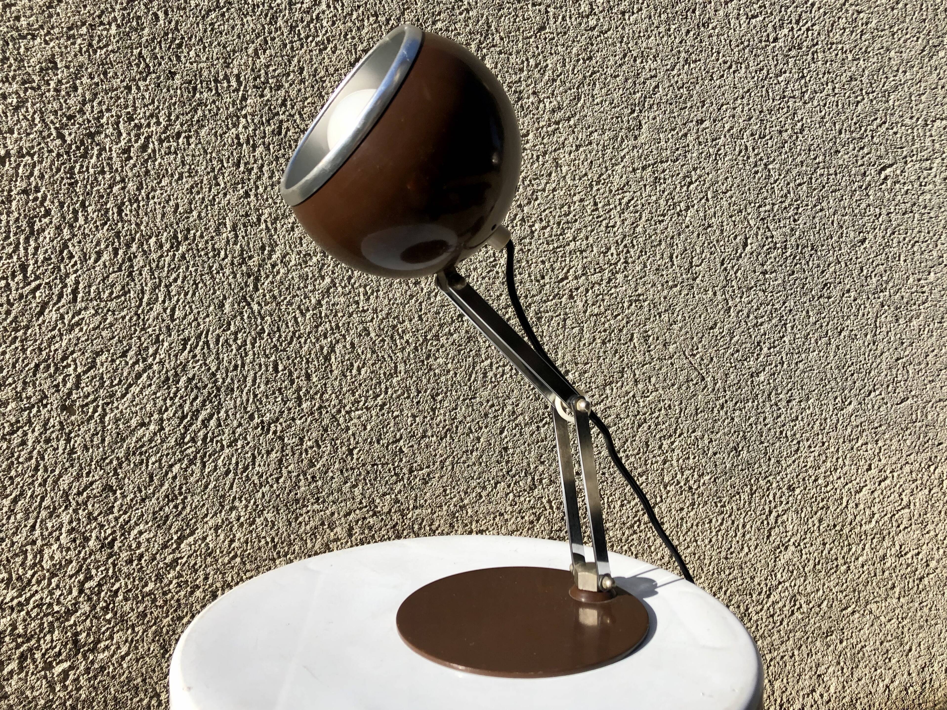 Eyeball Reggiani Italy 70s desk lamp
