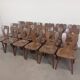 Set of 6 brutalist bistro chairs