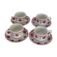 Lot 4 old cups St Amand Céranord