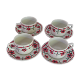 Lot 4 old cups St Amand Céranord