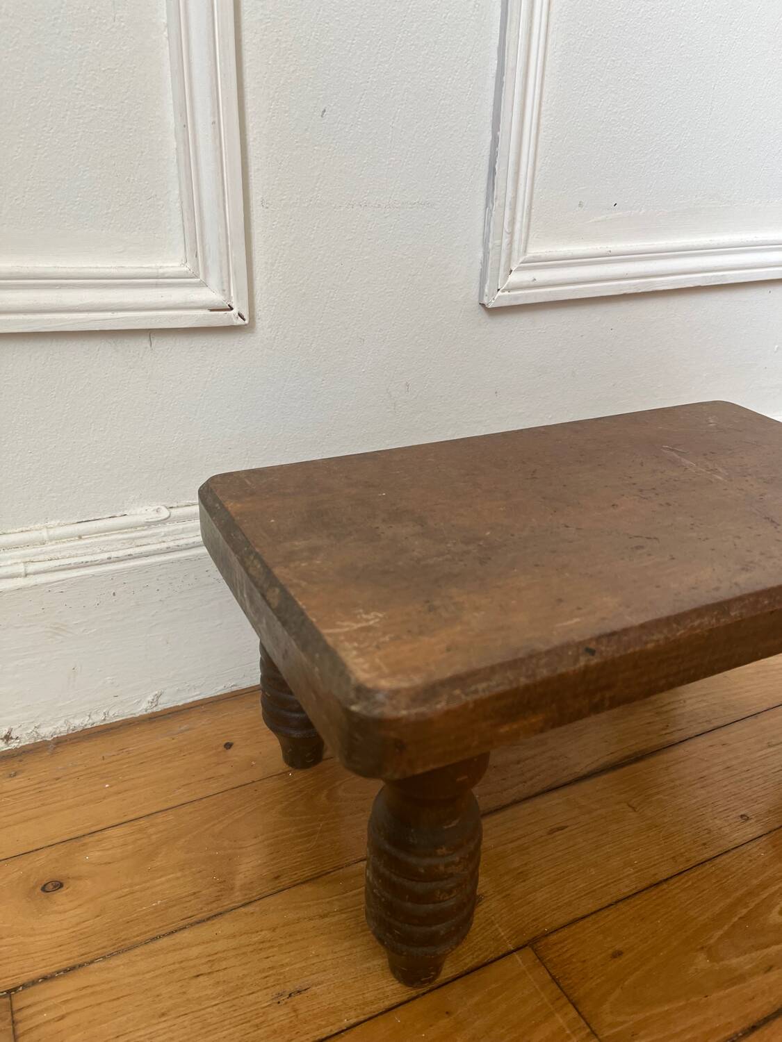 Low stool in old wood