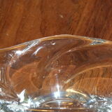 Coupe en cristal moulé signée Daum Nancy