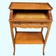 Small Louis XV style coffee table – varnished wood & regulated feet