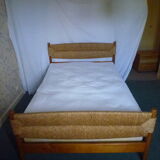 Brutalist design bed Charlotte Perriand style