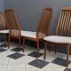 Set of 4 Kai Kristiansen dining chairs 1960s  in White Boucle