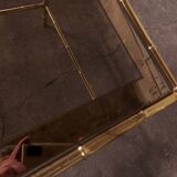 2 brass nest of tables, maison jansen