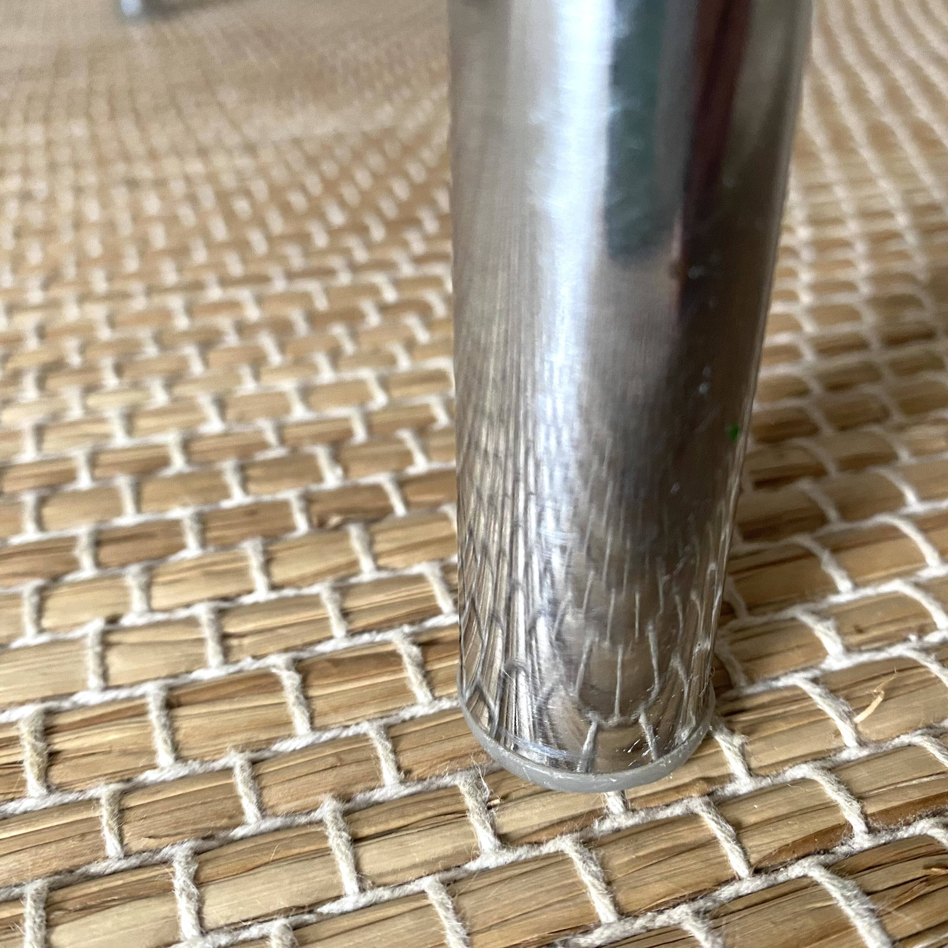 Pair of vintage Eurosit chairs, chrome and tweed, 1970s