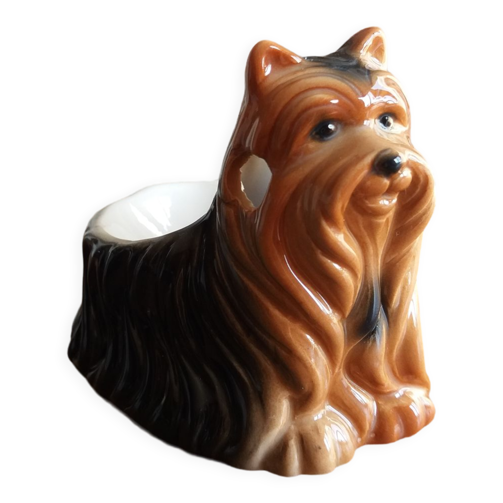 Zoomorphic dog Yorkshire eggcup