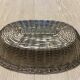 Silver metal breadbasket