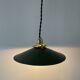 Industrial enameled sheet metal pendant light