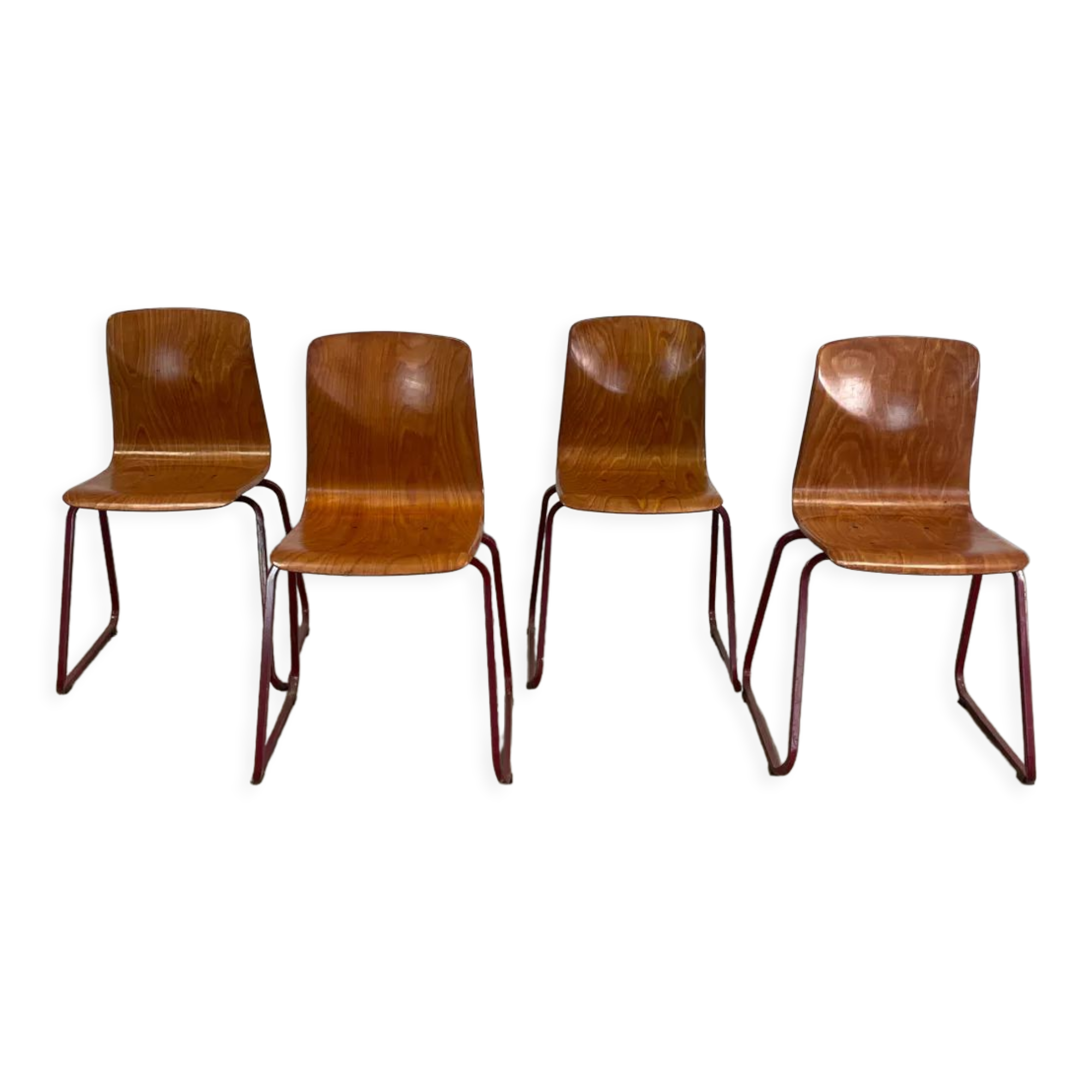 Lot 4 chairs Galvanitas S23, 60s, Holland
