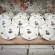 Lot de 11 assiettes creuses Limoges France décor panier d'hortensias