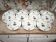 Set of 11 deep plates Limoges France hydrangea basket design