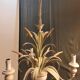 3-light metal vegetal pattern chandelier