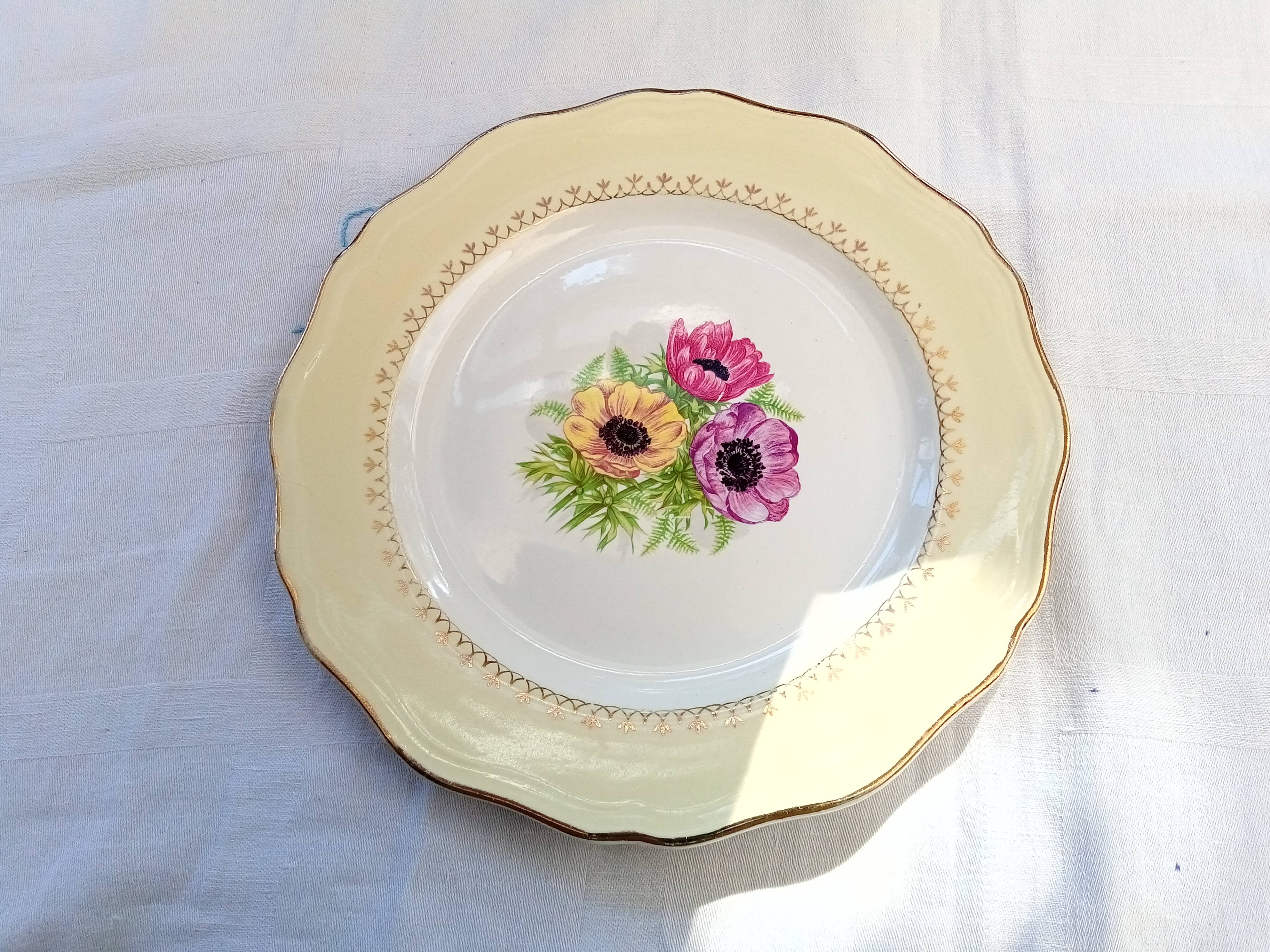 12 old flat plates Coopelia / The Almond