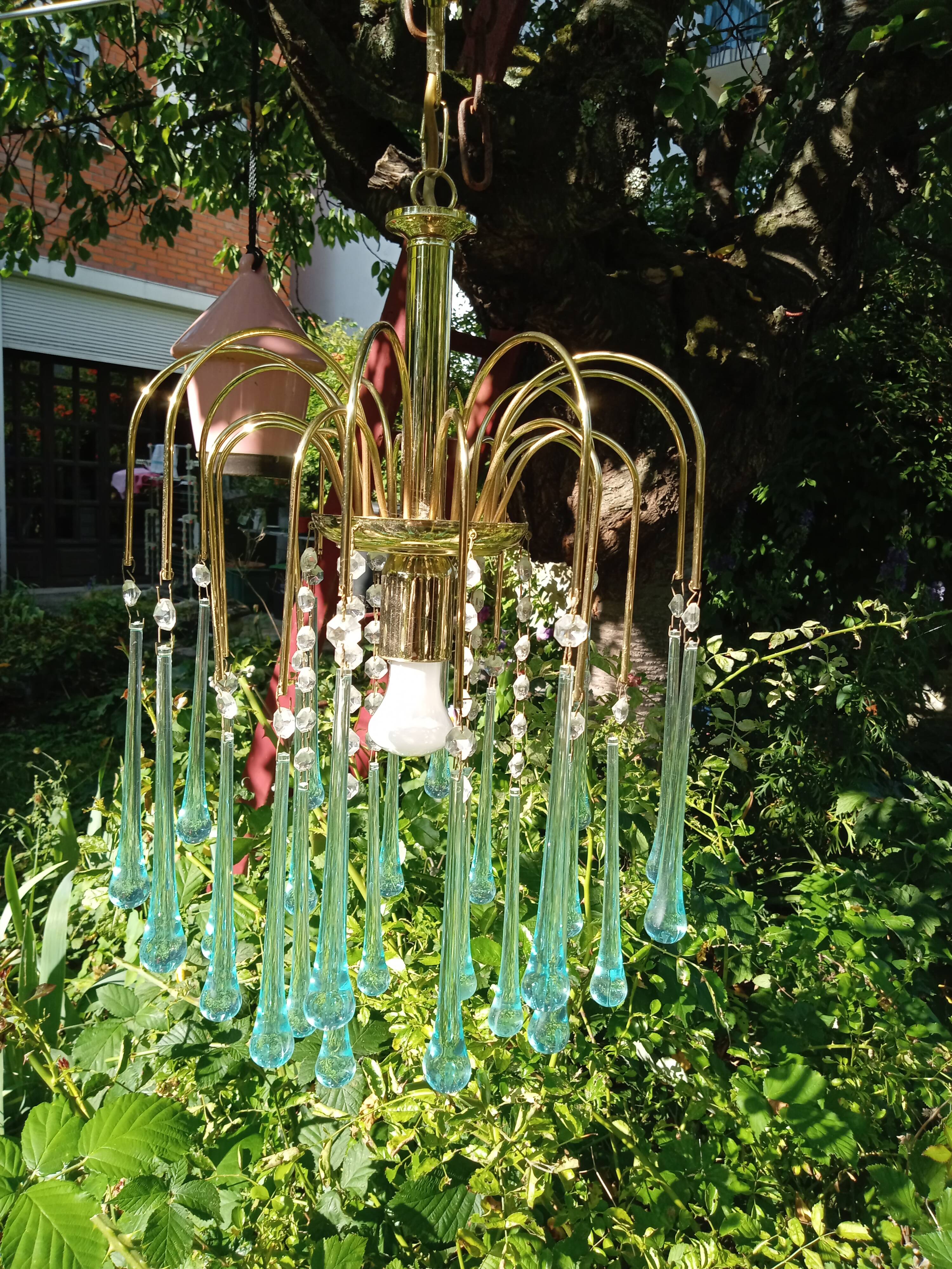 Lustre en Forme de Lärmes Murano Italie