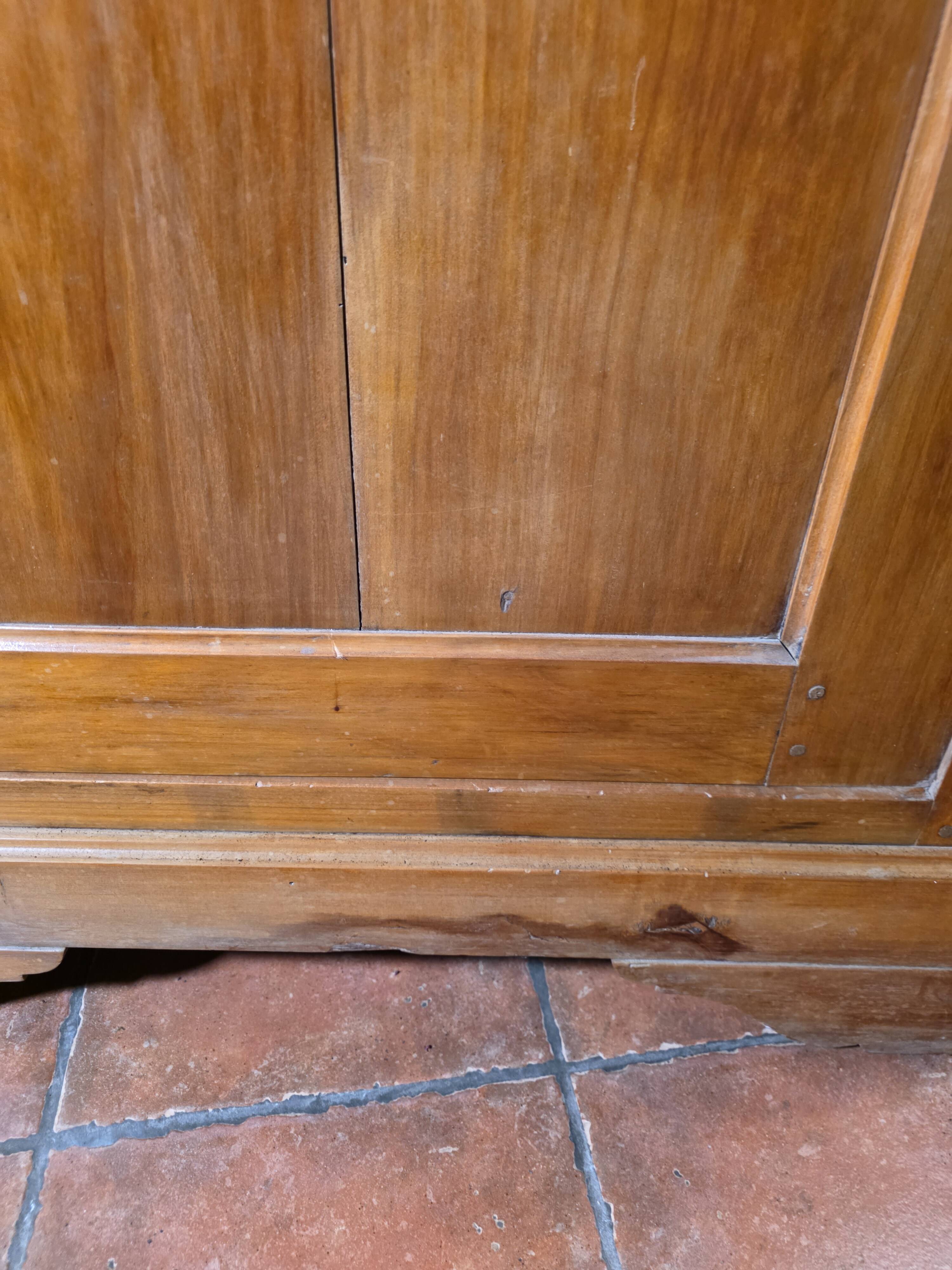 Antique Louis Philippe style confiturier in cherry wood