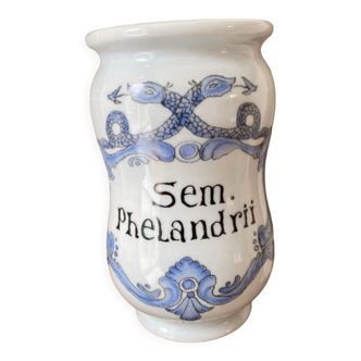 Old Limoges porcelain medicine jar