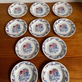 Set of children's dinette plates