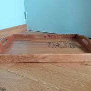 Scandinavian style wooden tray