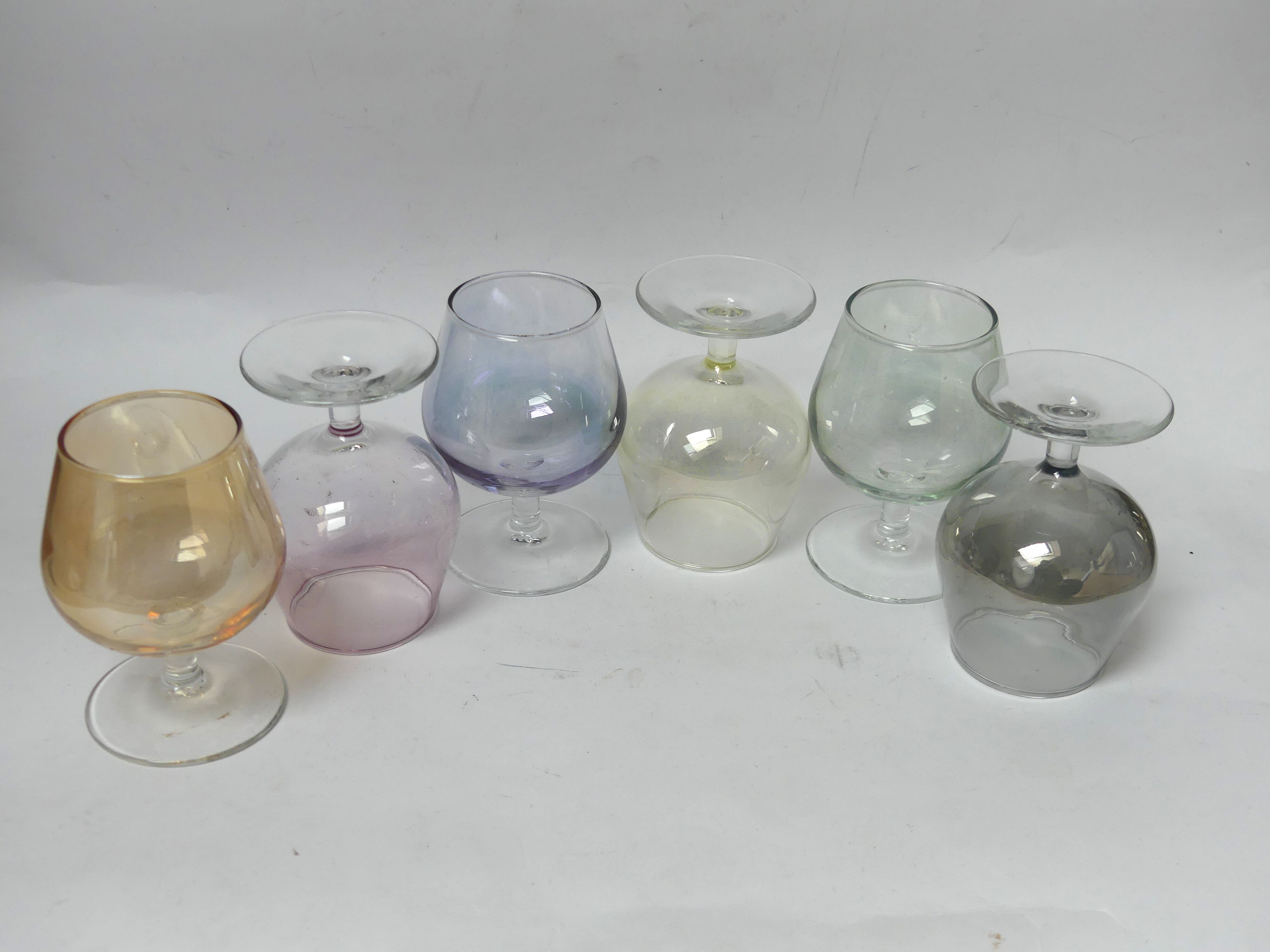 6 Luminarc cognac glasses