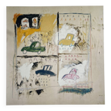 Jean michel basquiat, old cars 1981, sous licence artestar ny
