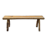 Banc artisanal wabi-sabi japandi décoration campagne design japonisant slow