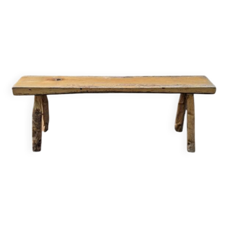 Banc artisanal wabi-sabi japandi décoration campagne design japonisant slow