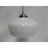Suspension Deco with white glass sphere