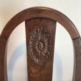 Paire de chaises art deco en acajou