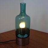 Italian glass and chrome table lamp, 1960s