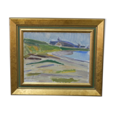 Peinture de paysage suédoise, huile sur toile, Anders A. Jonsson
