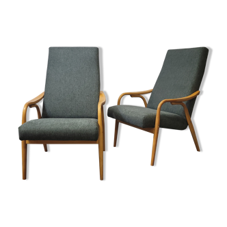 Pair of armchairs designed by A Suman for Ton Design Czechoslovakia 1960s