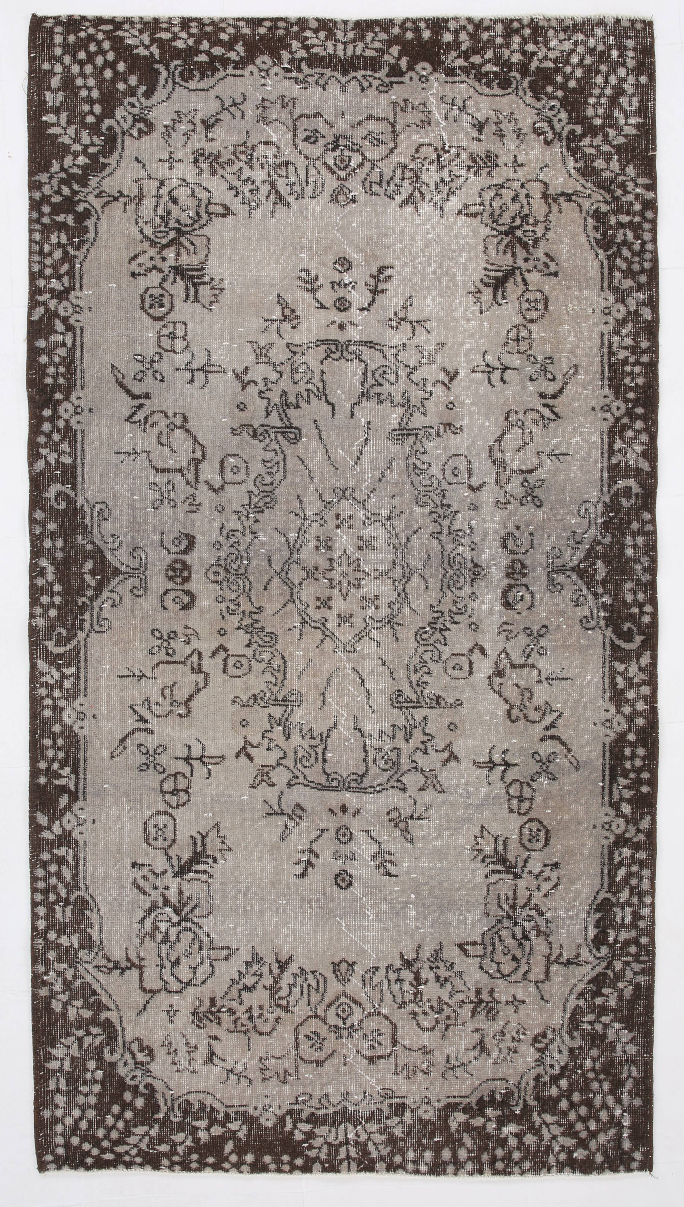 4x7 Rug For Office Oriental Classic Vintage Area Rug, 112x208Cm SK 2672