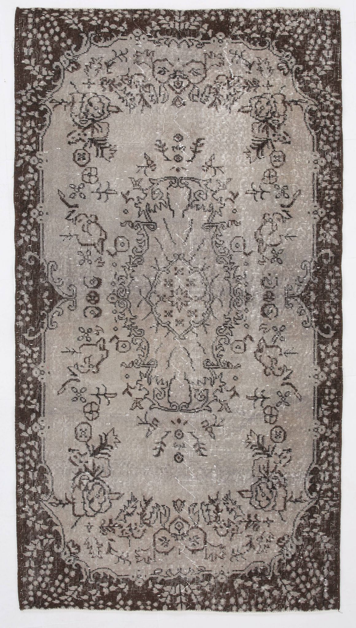 4x7 Rug For Office Oriental Classic Vintage Area Rug, 112x208Cm SK 2672