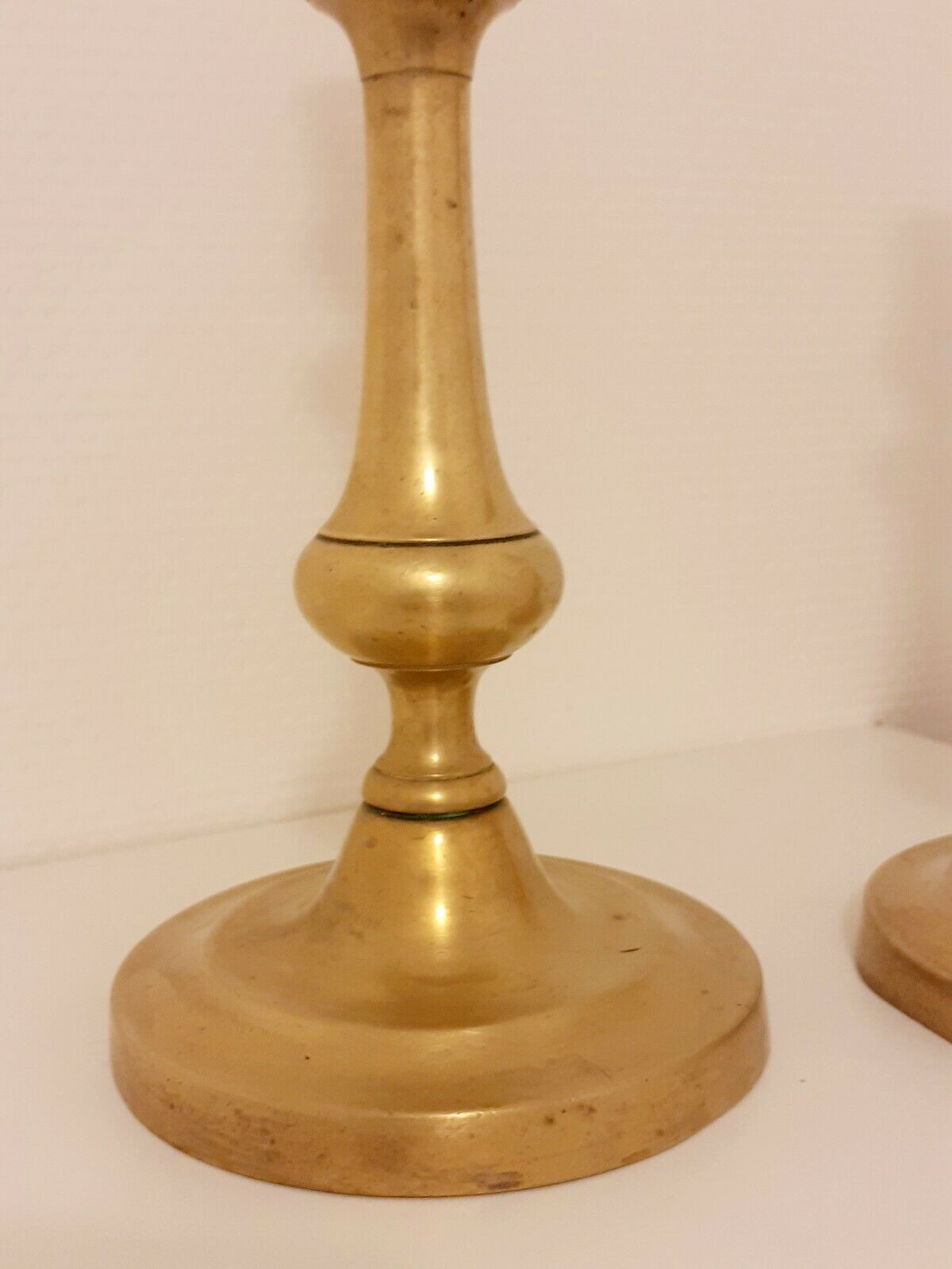 Old golden candles-candelabra bronze