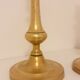 Old golden candles-candelabra bronze