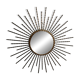 Vintage metal sunburst mirror 1970s