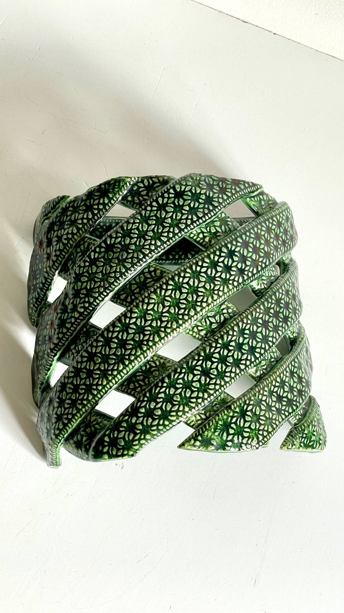 Wall lamp ceramic craftsmanship vintage