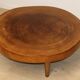 Vintage brutalist solid wood coffee table, 1960s