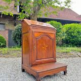 Oratory Furniture, Pray to God In Walnut And Marquetry Louis XIV Period XVIII Eme Century
