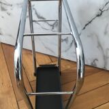 Vintage chrome steel umbrella stand