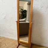 Large wooden standing mirror