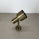 2 of 4 minimalist solid Brass "tube" SPOT Ceiling wall Lights, Italy 1970s