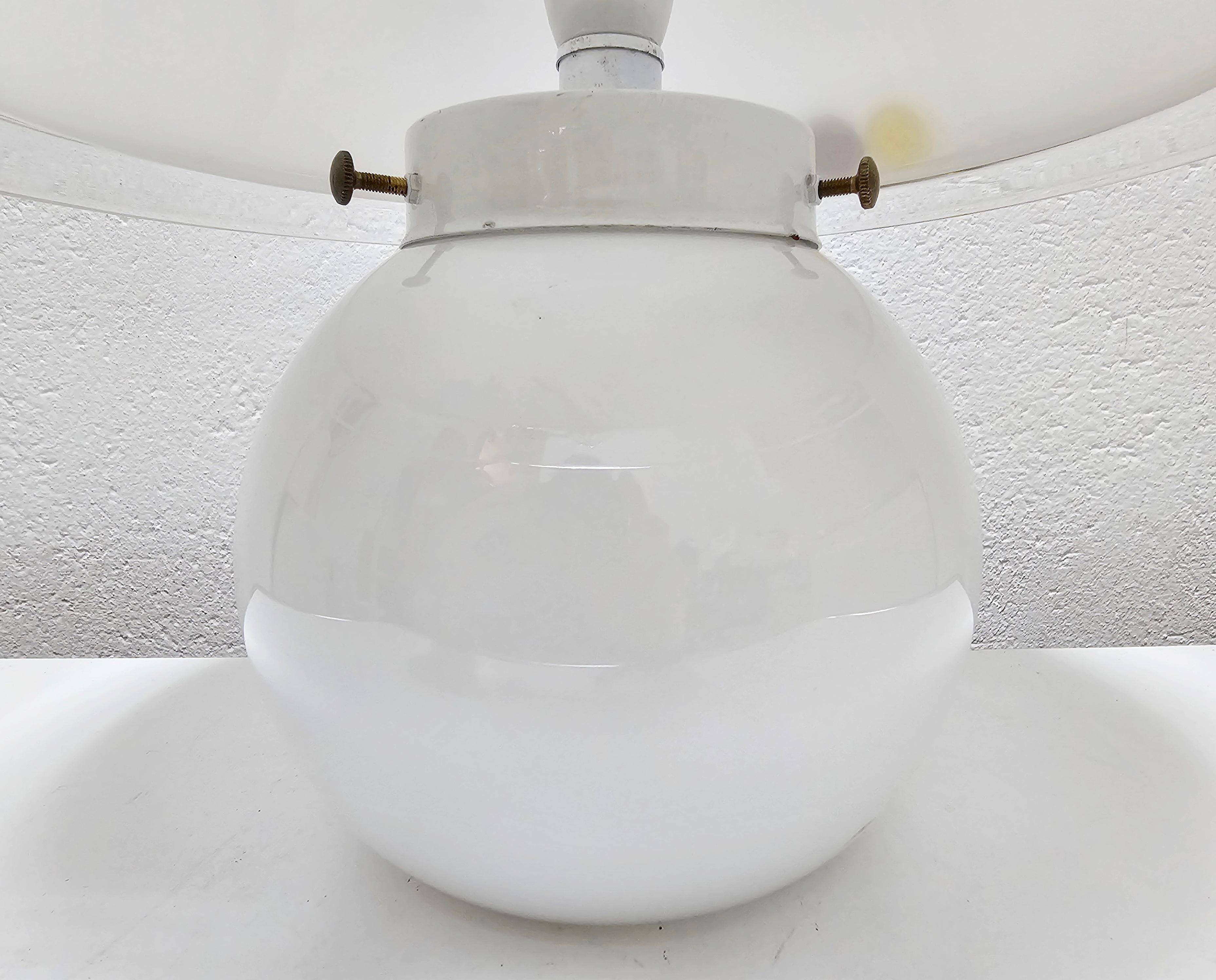 Murano glass table lamp in mushroom shape, Mid Century Modern, 1970s