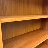 Vintage large teak bookcase danish design 60s