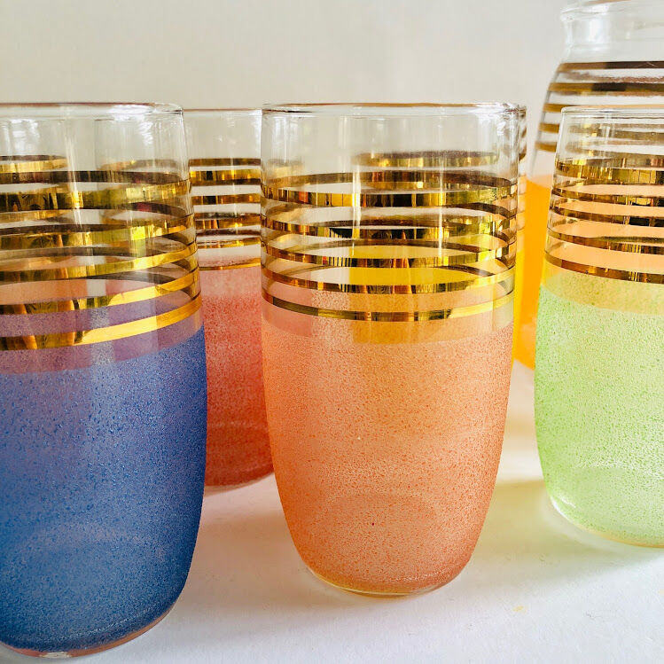 Vintage orangeade service