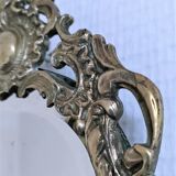 Patinated bronze chandelier mirror early twentieth century