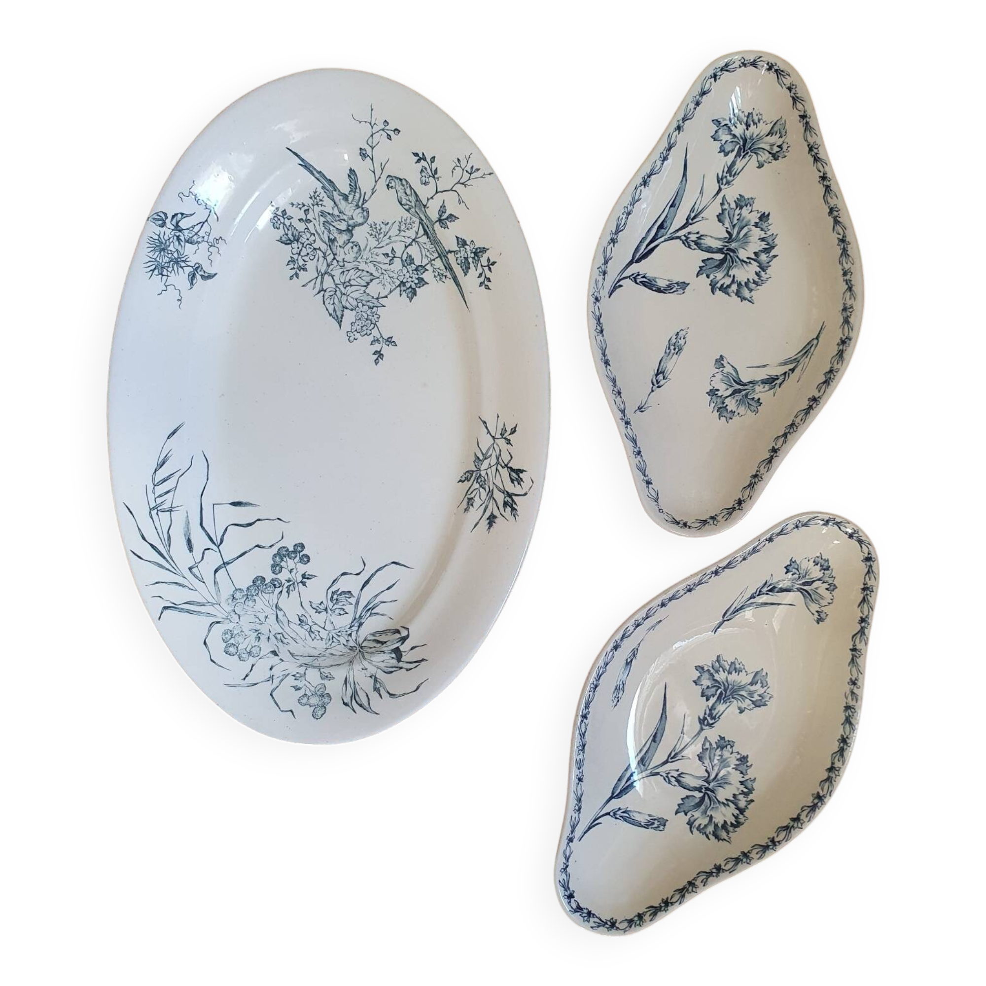 Dish and 2 Terre de Fer dishes