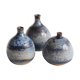 Trio de céramiques miniatures bleues Antonio Lampecco